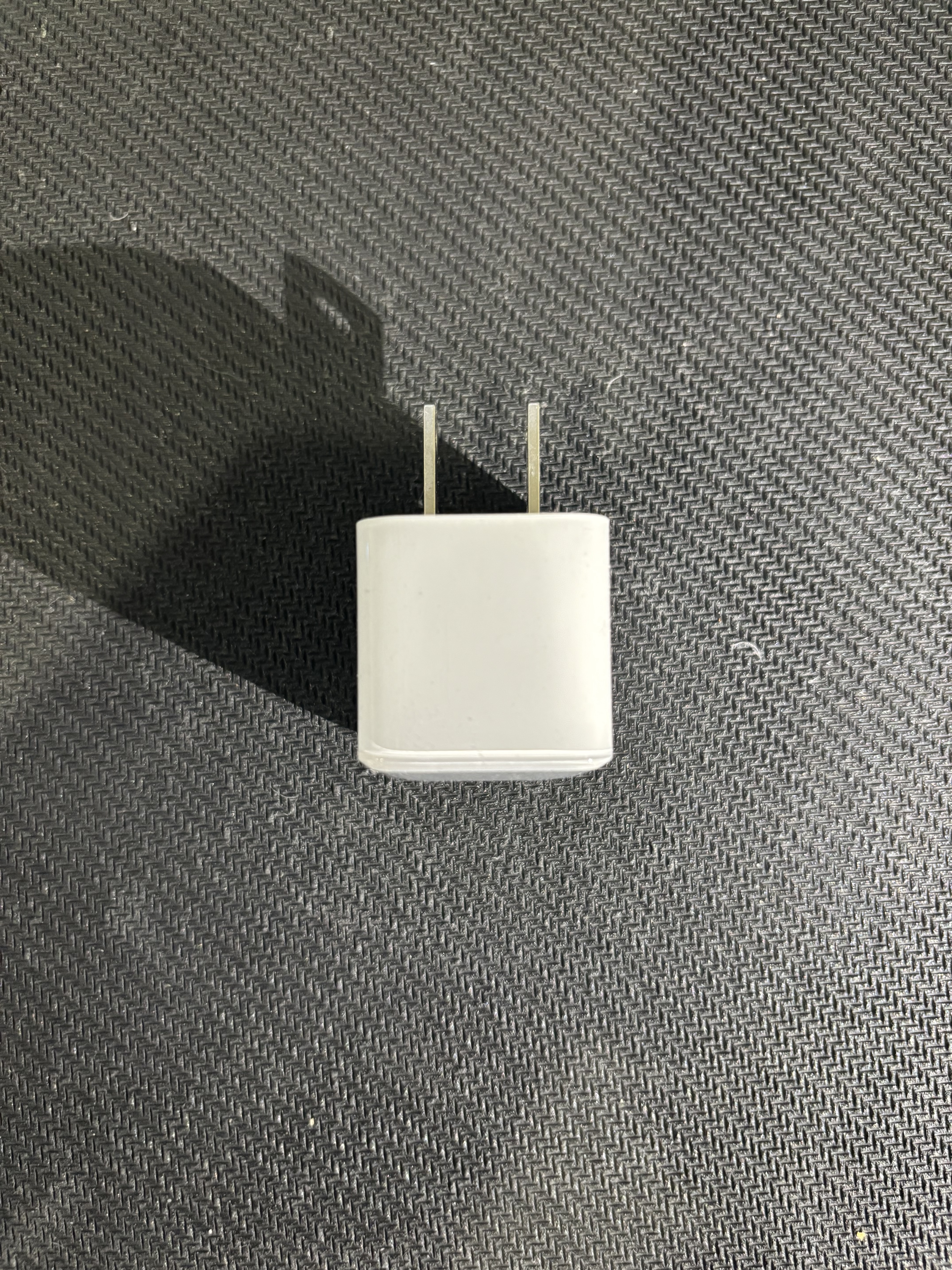 Image of charger plug, front view
