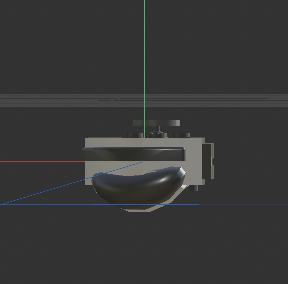 3D model of Joy-Con, top view